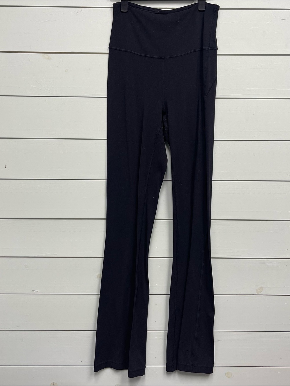 Lululemon groove pant flare super high rise nulu black women's size 6